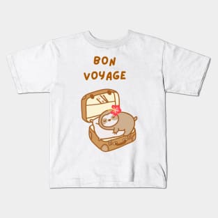 Bon Voyage Traveling Sloth Kids T-Shirt